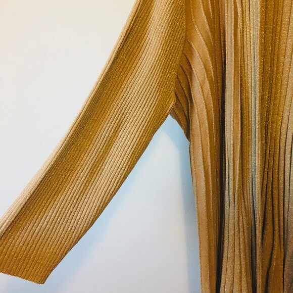 NWT Sparkly Ribbed Rayon Art Deco Cozily Decadent Open Cardigan - Picture 16 of 16